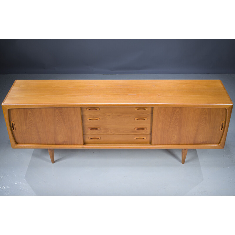 Mid-century Danish teak sideboard by Hp Hansen, 1950s