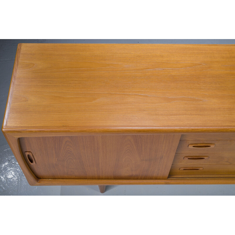 Mid-century Danish teak sideboard by Hp Hansen, 1950s