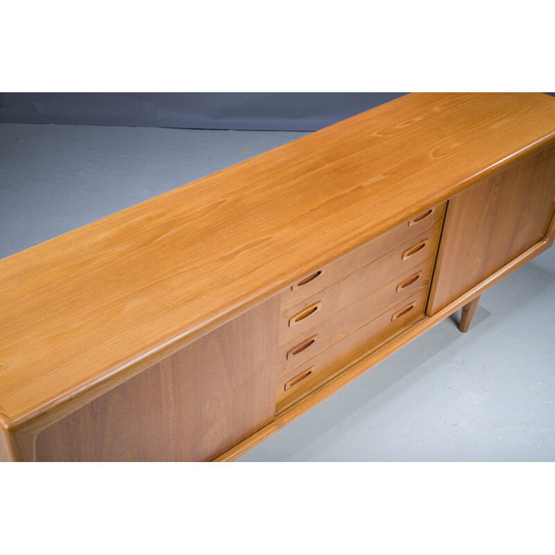 Mid-century Danish teak sideboard by Hp Hansen, 1950s