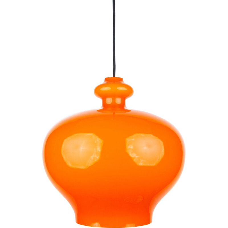 Vintage glass pendant lamp by Hans-Agne Jakobsson for Ab Markaryd, Sweden 1960