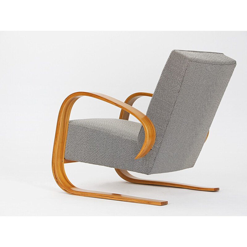 Cantilever lounge chair in fabric, Miroslav NAVRATIL - 1950s