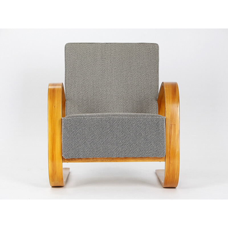 Cantilever lounge chair in fabric, Miroslav NAVRATIL - 1950s