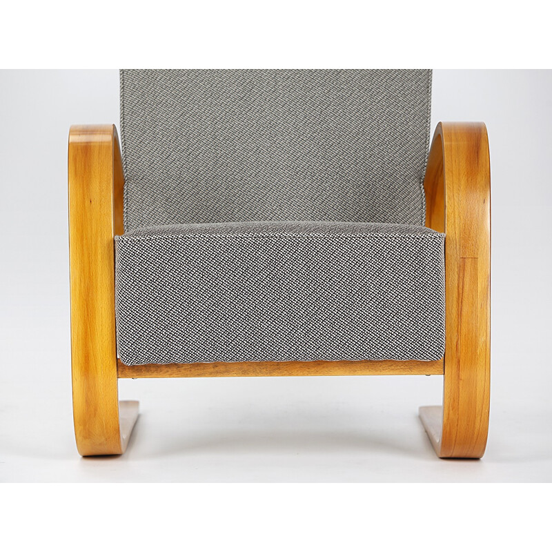 Cantilever lounge chair in fabric, Miroslav NAVRATIL - 1950s