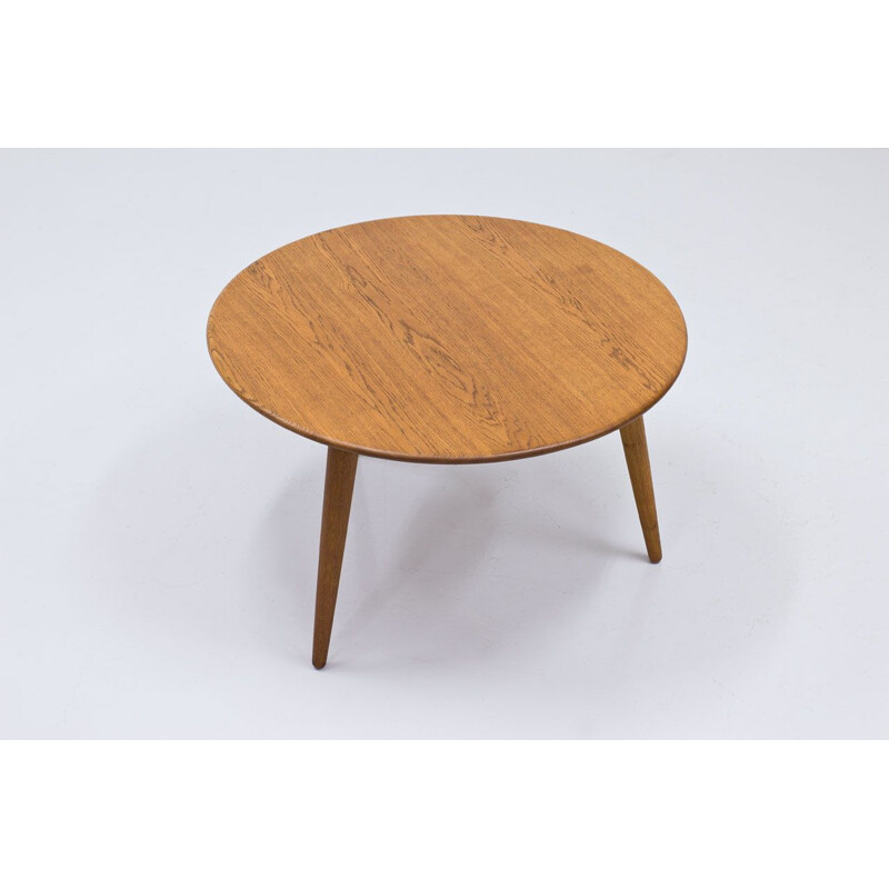 Mesa de centro vintage de roble macizo modelo Ch008 de Hans J. Wegner para Carl Hansen y Søn, Dinamarca 1950