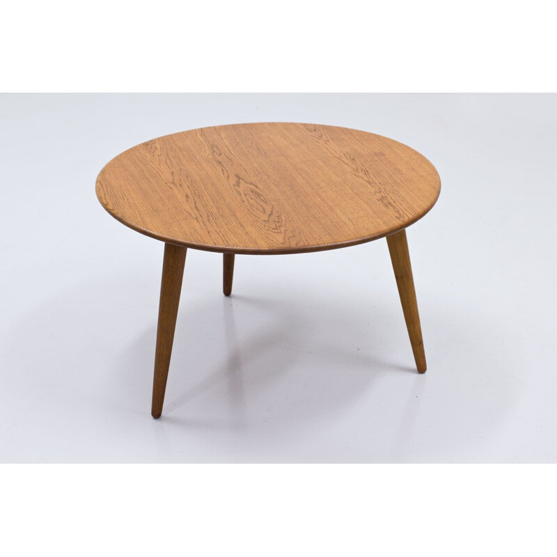 Mesa de café de carvalho maciço Vintage modelo Ch008 de Hans J. Wegner para Carl Hansen e Søn, Dinamarca 1950