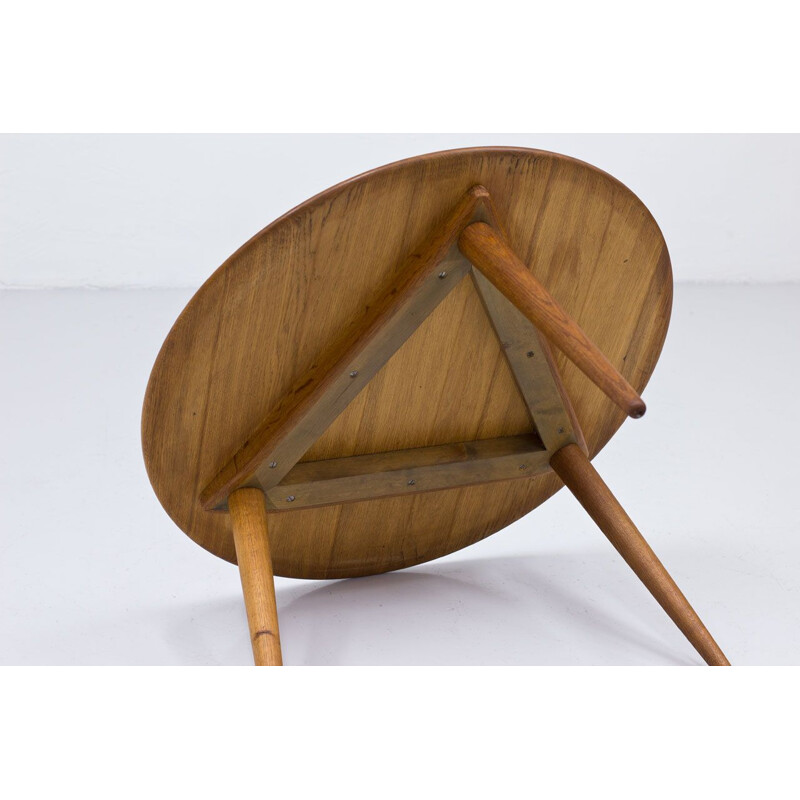 Vintage massief eiken salontafel model Ch008 van Hans J. Wegner voor Carl Hansen en Søn, Denemarken 1950