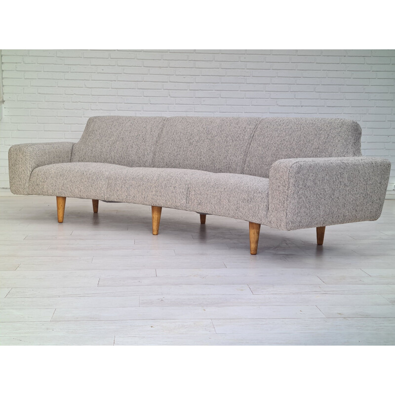 Danish vintage "Banana" sofa by Illum Wikkelsø, 1970s