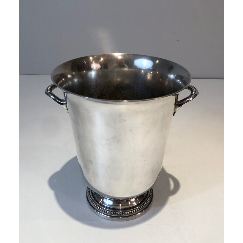 Vintage silver plated champagne bucket, France 1930
