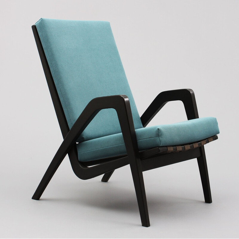 Turquoise armchair - 1960s