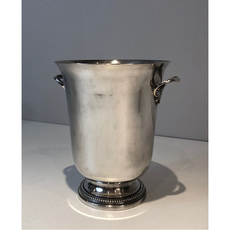 Vintage silver plated champagne bucket, France 1930