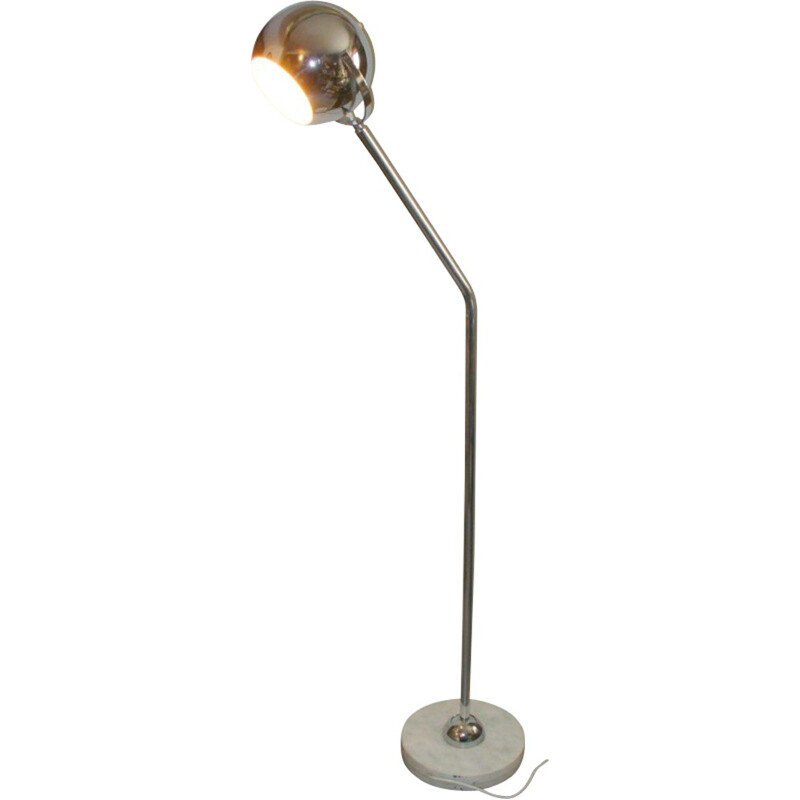 Italian Reggiani floor lamp in chromed steel, Goffredo REGGIANI - 1960s