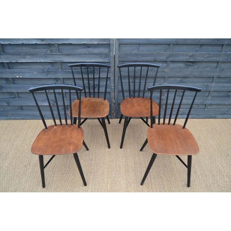 Set aus 4 Vintage-Stühlen von Ilmari Tapiovaara