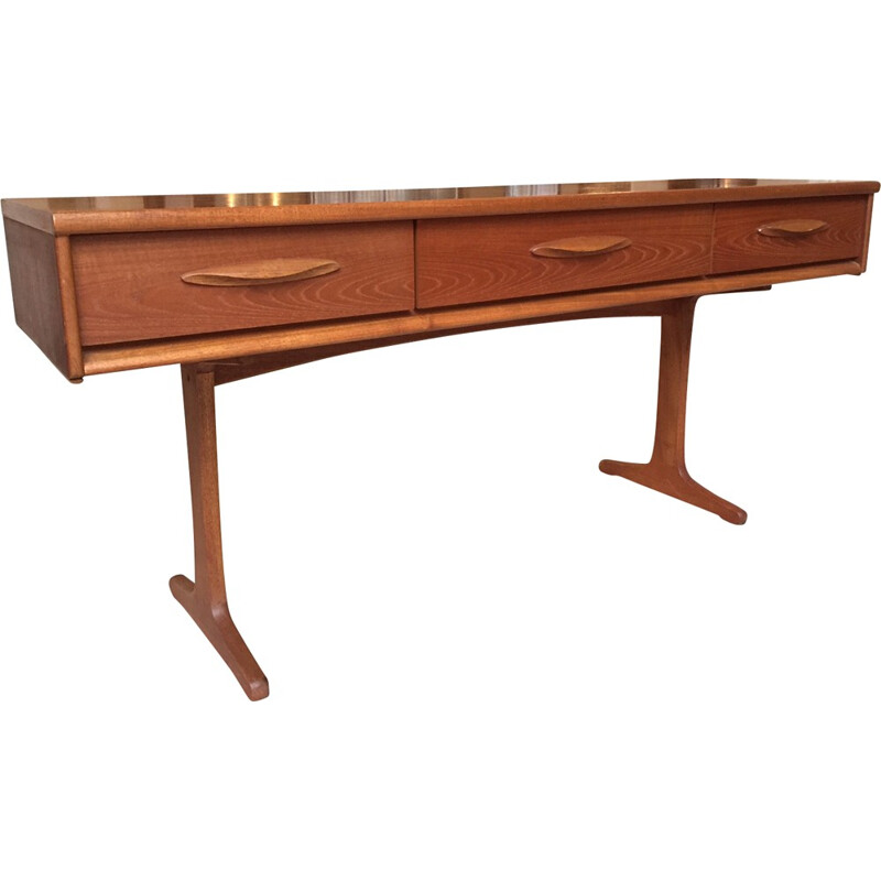 G Plan console in teak, Kofod LARSEN - 1960s