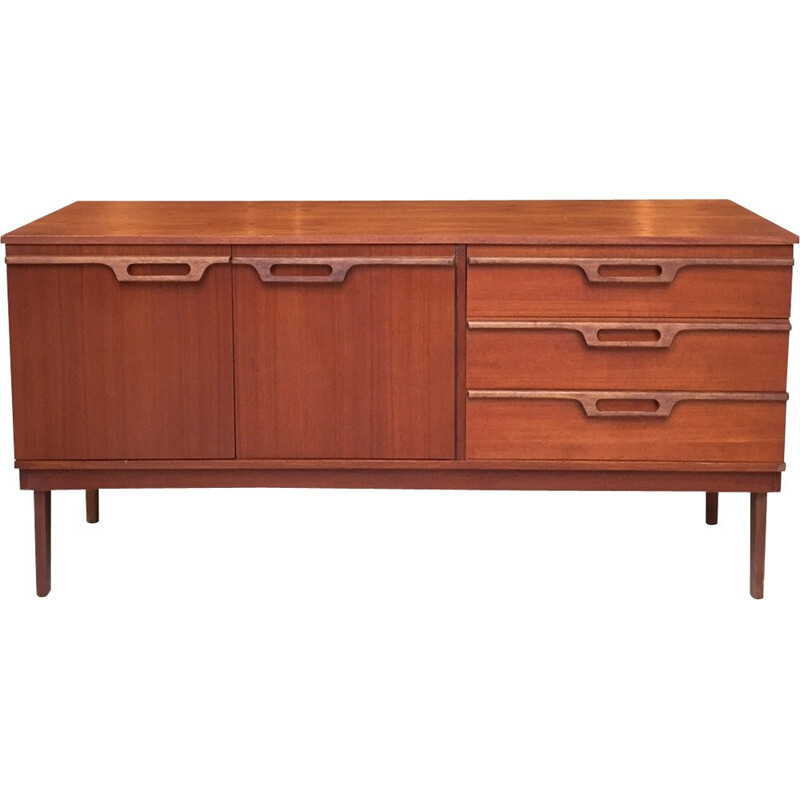 Small Scandinavian sideboard in teak - 1960s