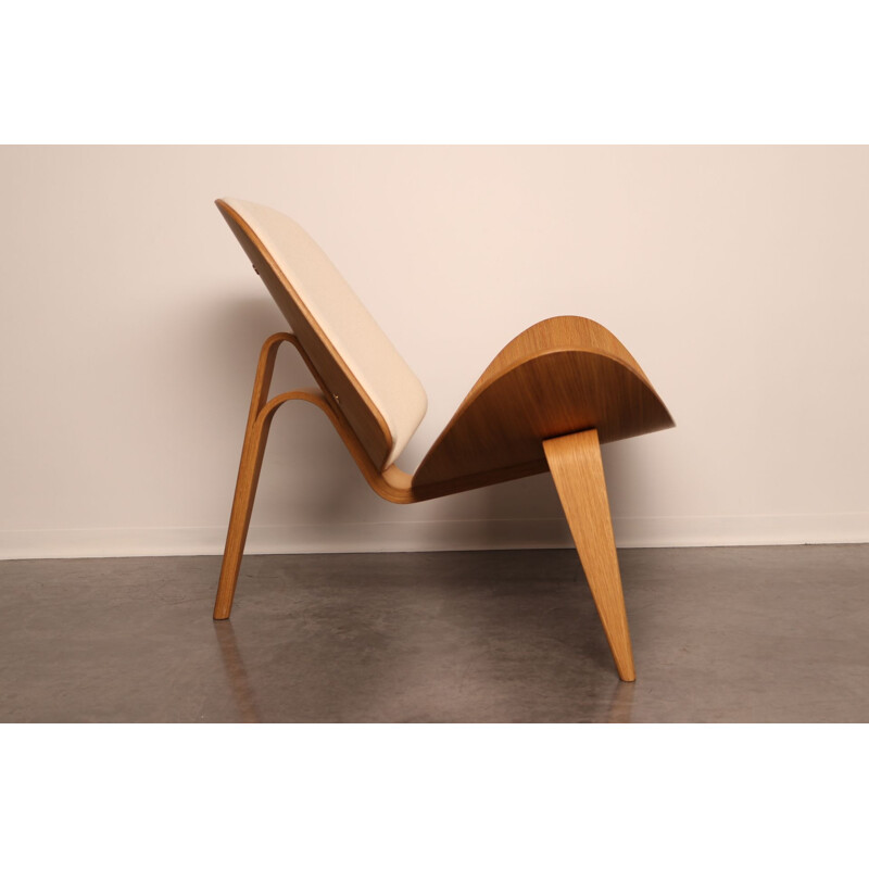Fauteuil vintage "Shell chair Ch07" par Hans Wegner pour France & Son, Danemark