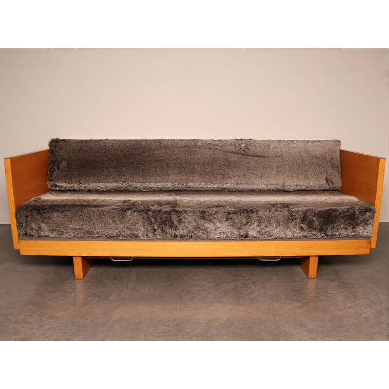 Vintage convertible sofa "Ge 258" by Hans Wegenr for Getama, Denmark 1960s