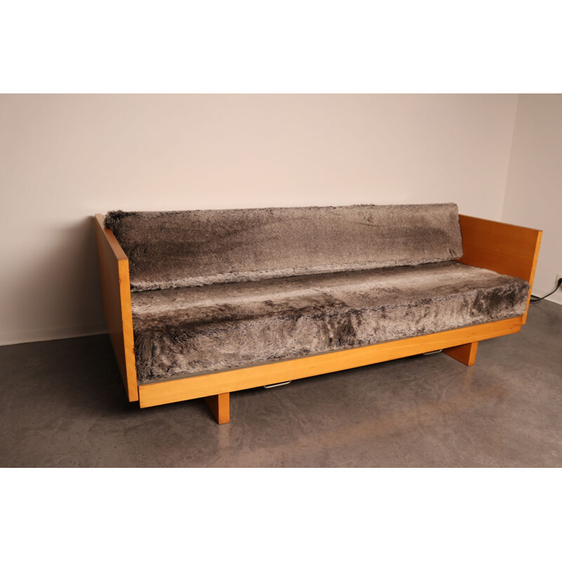 Vintage convertible sofa "Ge 258" by Hans Wegenr for Getama, Denmark 1960s