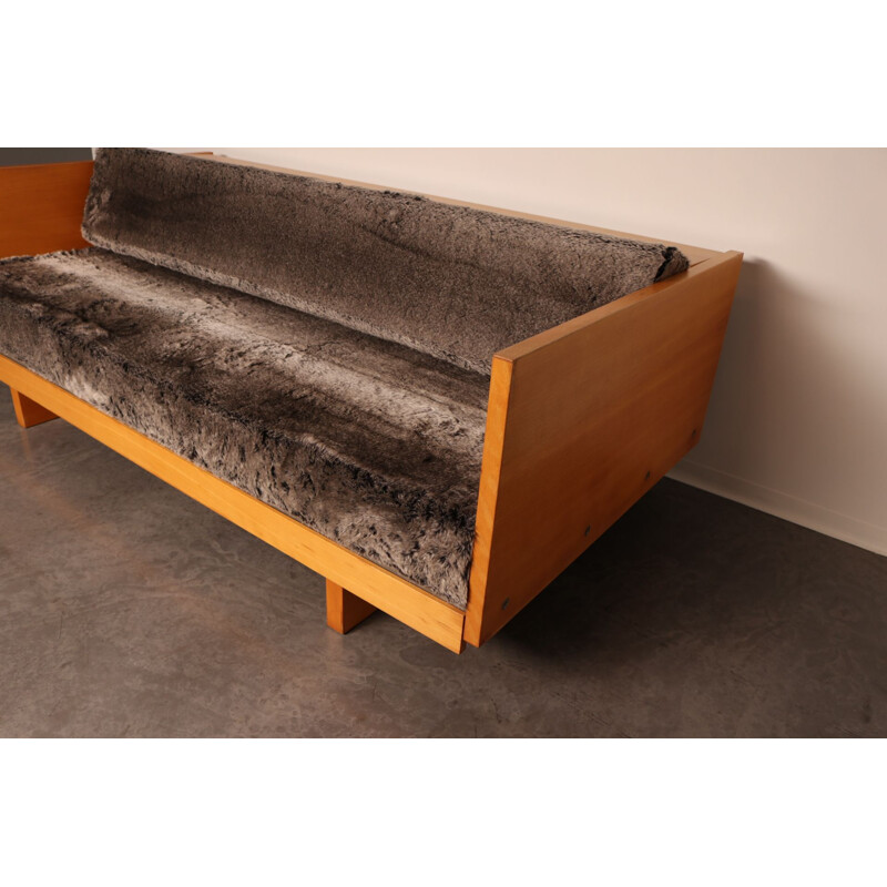 Vintage convertible sofa "Ge 258" by Hans Wegenr for Getama, Denmark 1960s