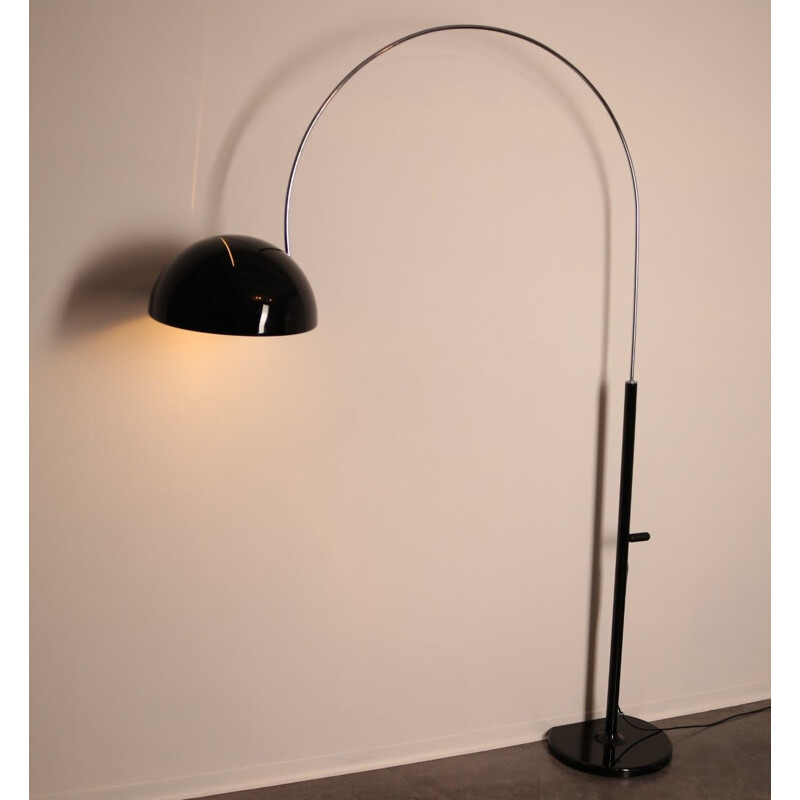 Vintage floor lamp "Coupe 3320R" by Joe Colombo for Oluce, Italy 1960s