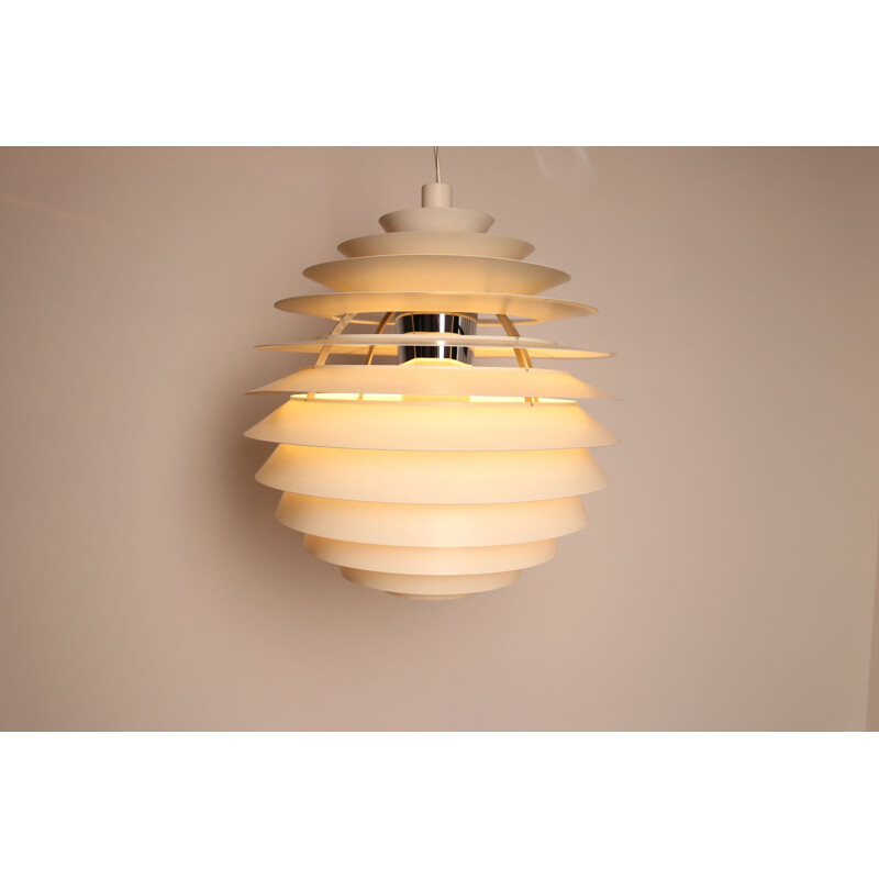 Vintage pendant lamp "Ph Louvre" by Paul Hennigsen for Louis Poulsen, Denmark 1980s