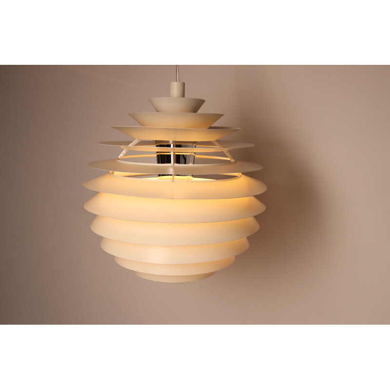 Vintage pendant lamp "Ph Louvre" by Paul Hennigsen for Louis Poulsen, Denmark 1980s