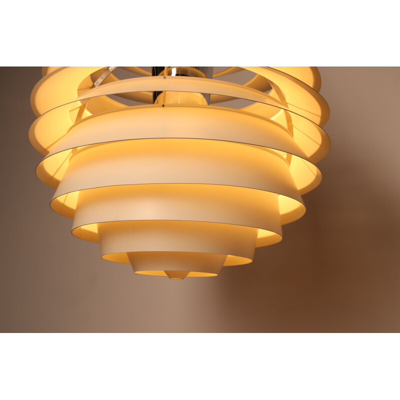 Vintage pendant lamp "Ph Louvre" by Paul Hennigsen for Louis Poulsen, Denmark 1980s