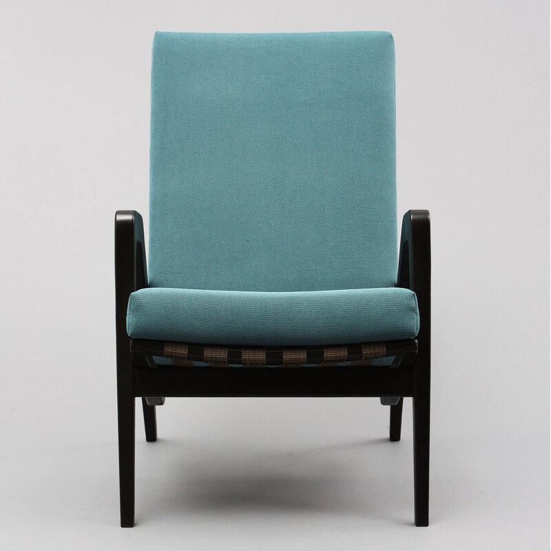 Turquoise armchair - 1960s