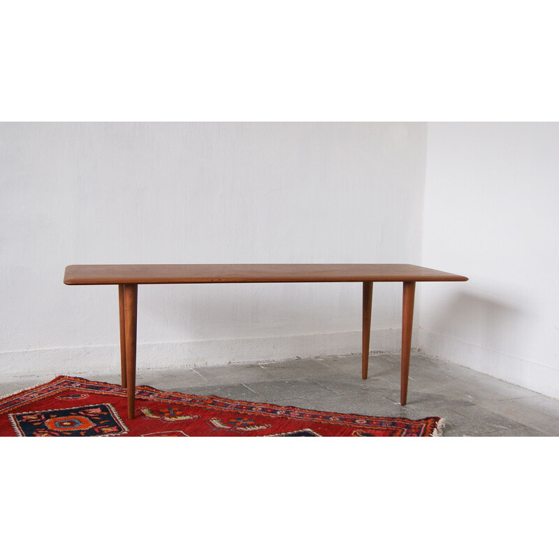 Vintage teak coffee table by Peter Hvidt and Orla Molgaard-Nielsen for France et Son, Denmark