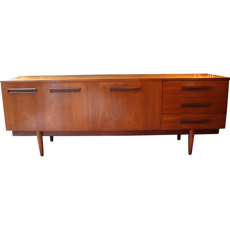 Sideboard in teak with lovely handles - 1960s