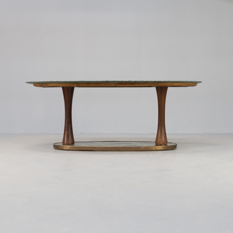 Italian vintage dining table in marble by Vittorio Dassi