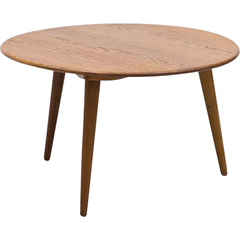 Vintage solid oak coffee table model Ch008 by Hans J. Wegner for Carl Hansen and Søn, Denmark 1950