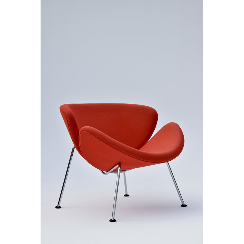 Vintage orange armchair by Pierre Paulin for Artifort, 1960