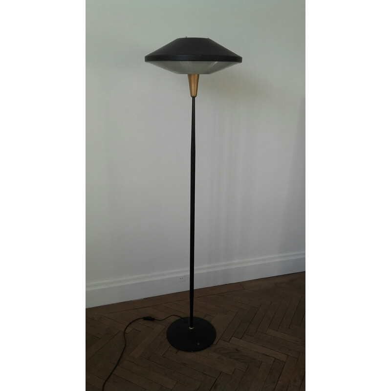 Floor lamp in metal and plastic, Louis KALFF - 1960s