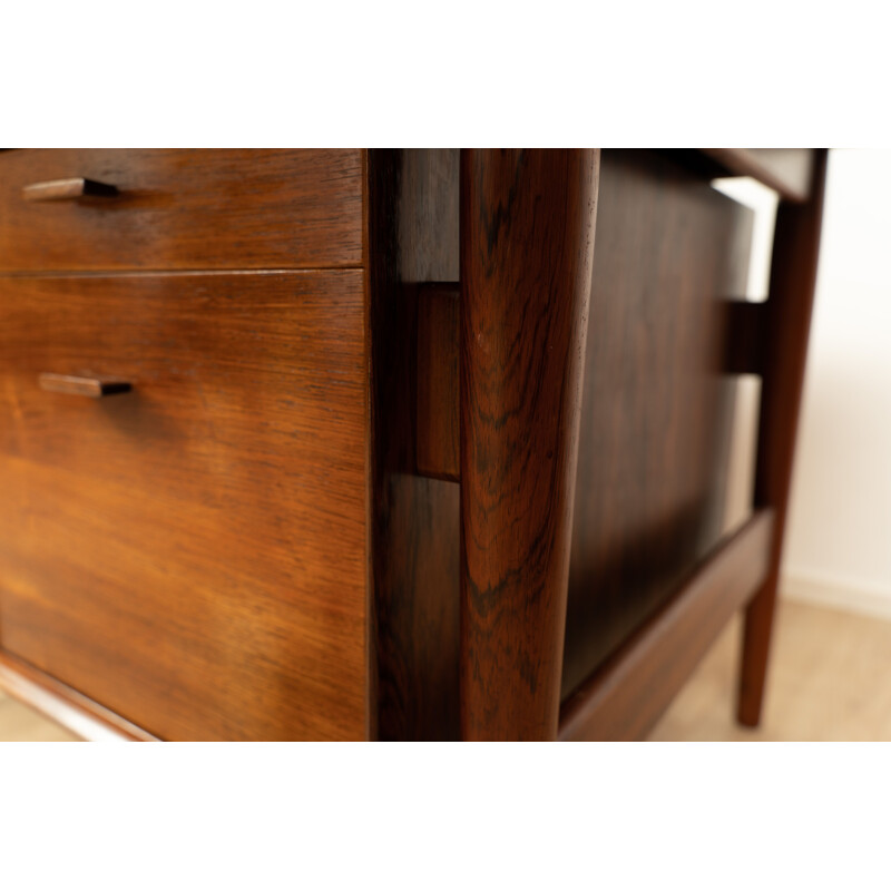 Vintage desk model 207 in rosewood by Arne Vodder for Sibast, 1960