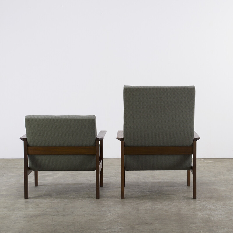 Pair of Pastoe "He" and "She" armchairs, Yngve EKSTROM - 1950s