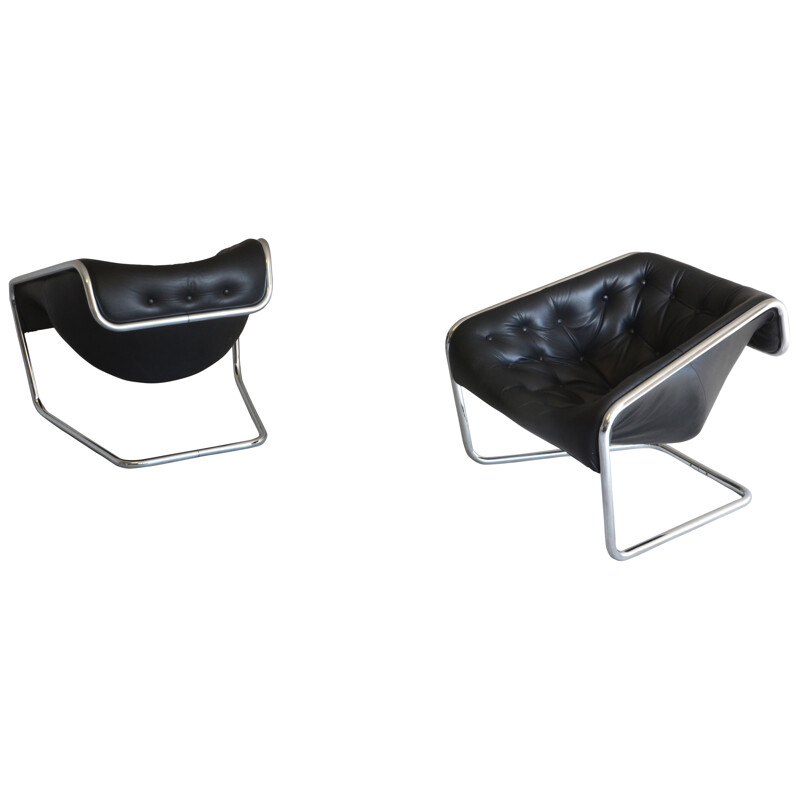 Pair of armchairs "Boxer", Kwok HOI CHAN - 1970s