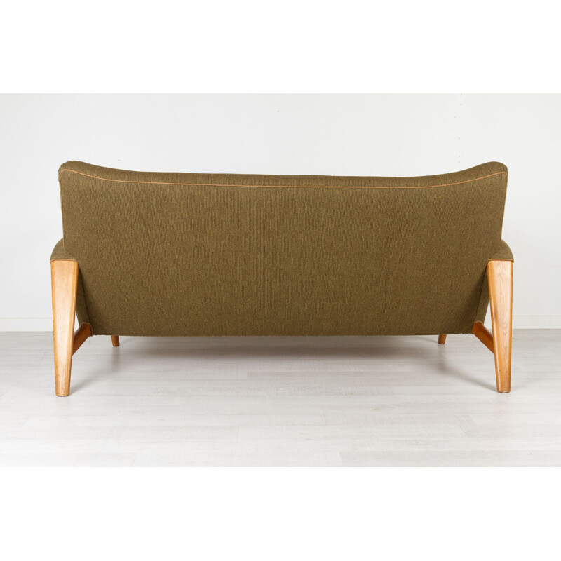 Vintage teak and oak sofa by Arne Hovmand-Olsen for Alf, Denmark 1956