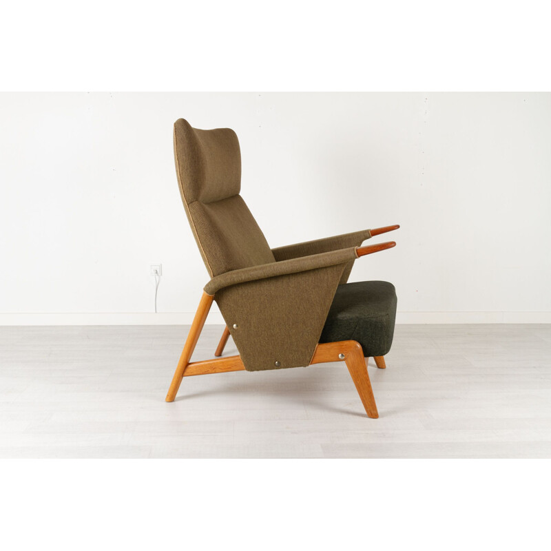 Danish vintage highback armchair by Arne Hovmand-Olsen for Alf, 1956