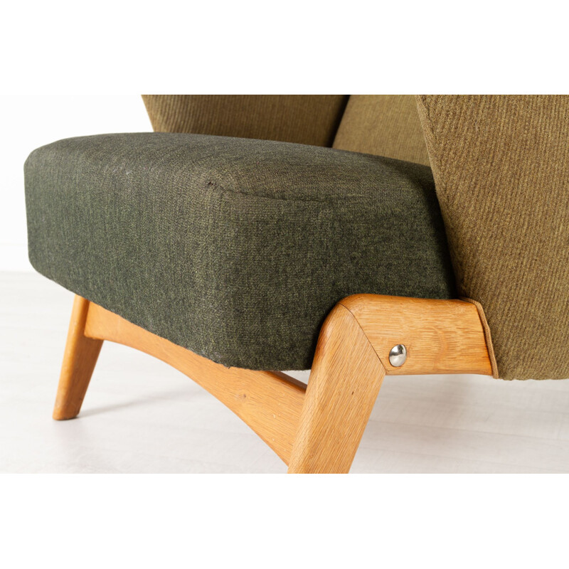 Sillón danés vintage de respaldo alto de Arne Hovmand-Olsen para Alf, 1956