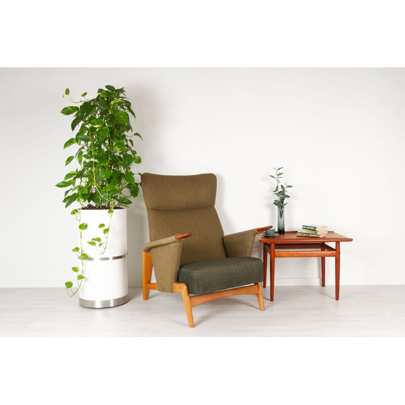 Danish vintage highback armchair by Arne Hovmand-Olsen for Alf, 1956