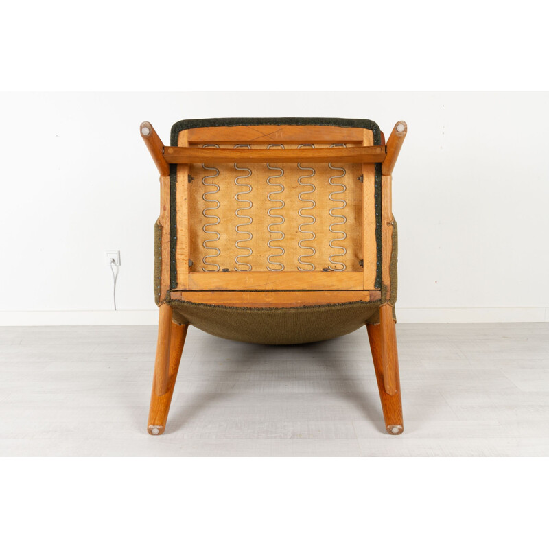 Vintage Deense fauteuil met hoge rugleuning van Arne Hovmand-Olsen voor Alf, 1956