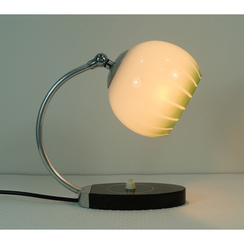 Table lamp in marble and glass - 1930s