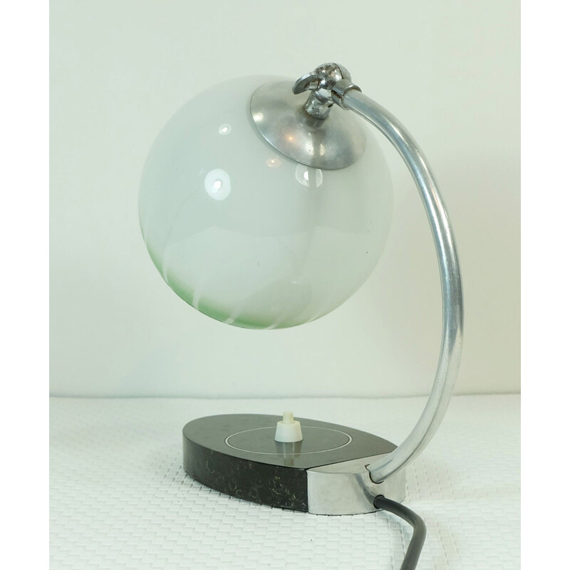 Table lamp in marble and glass - 1930s