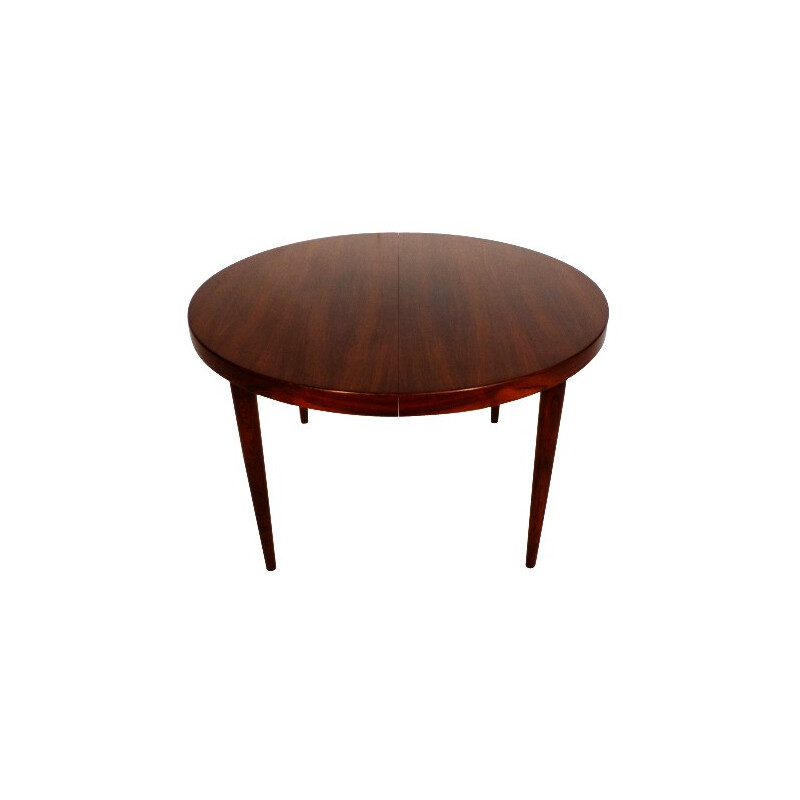 Round rosewood table, Kai KRISTIANSEN - 1960s