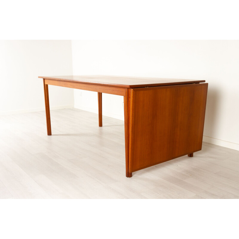 Danish vintage teak Drop Leaf dining table, 1960s