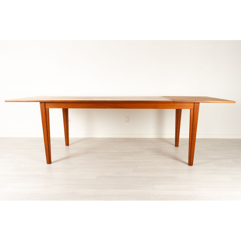 Danish vintage teak Drop Leaf dining table, 1960s