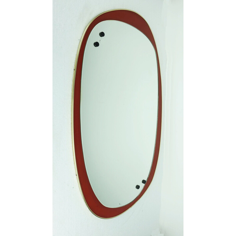 Wall mirror in wood - 1950s