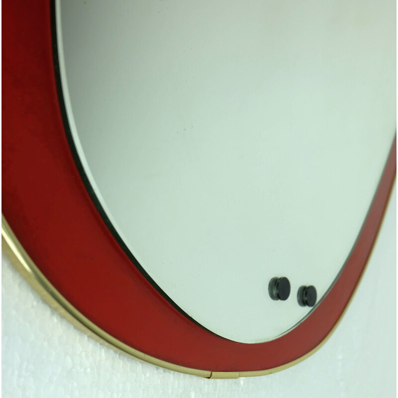 Wall mirror in wood - 1950s