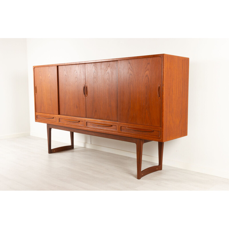 Vintage Danish teak sideboard by Sofus Jørgensen, 1960s