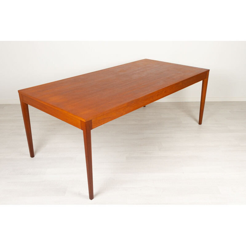 Vintage Deense teakhouten tafel van Finn Juhl voor Frankrijk